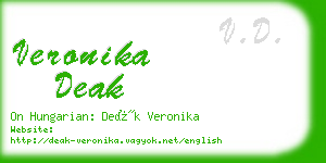 veronika deak business card